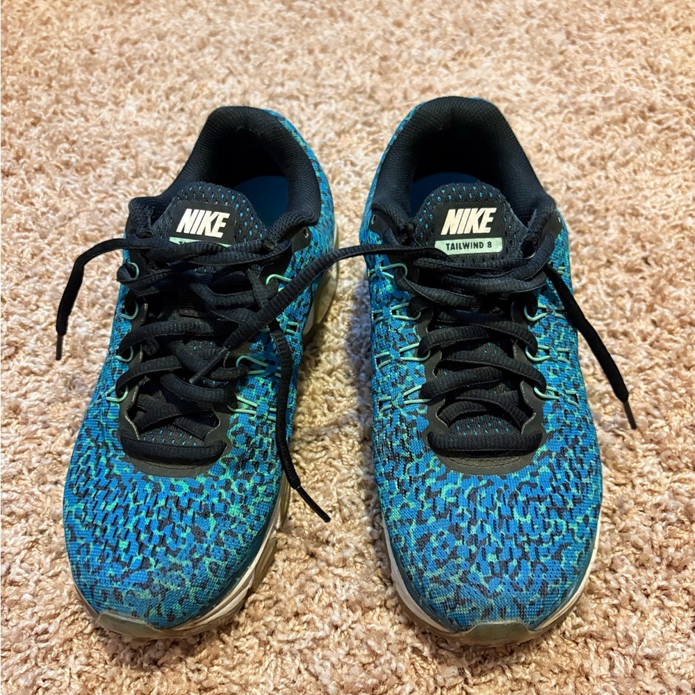Nike Tailwind 8 Blue and Black Sneakers